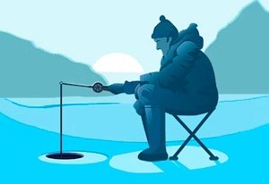 Image: Das Eisfischen ist heutzutage auch ein online Spiel